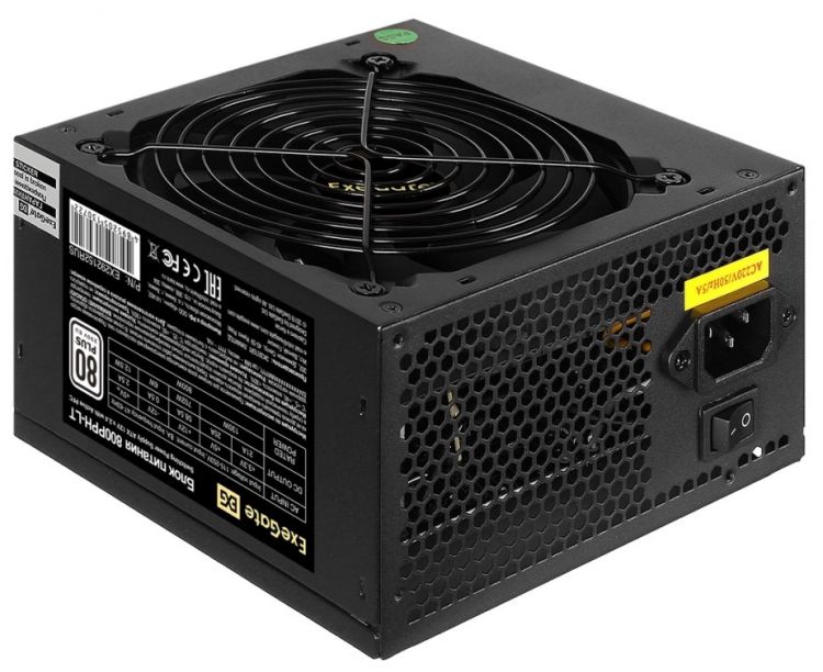 Блок питания ATX Exegate EX292152RUS 800W, APFC, 80 PLUS, 120mm fan