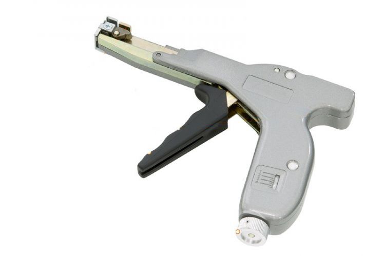 Устройство NIKOMAX NMC-328 для затягивания и обрезки нейлоновых стяжек шириной от 2,2 мм до 4,8 мм, толщиной до 1,6 мм