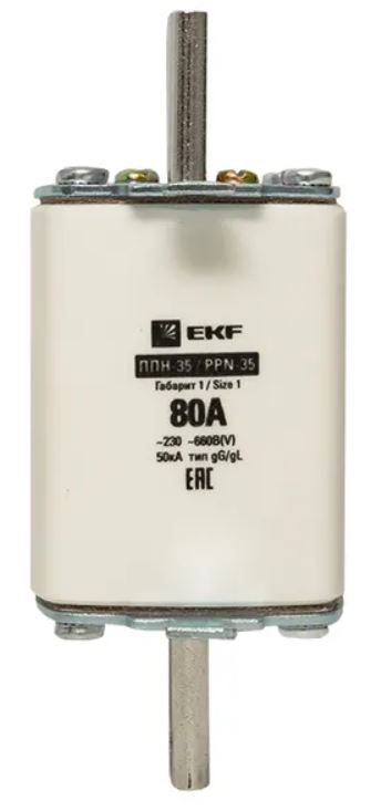 Предохранитель EKF fus-35/250/80 ППН-35 250/80А габарит 1