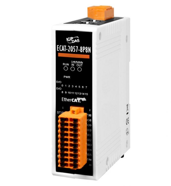 Модуль ICP DAS ECAT-2057-8P8N CR EtherCAT Slave I/O Module with Isolated 16-ch DO(RoHS)