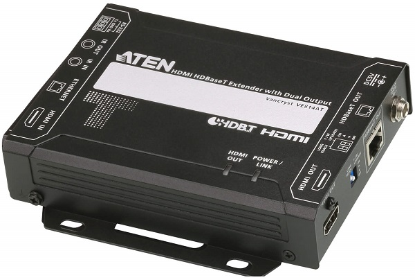 Передатчик Aten VE814AT-AT-G HDMI HDBaseT, Dual Output, 4K 100м / 1080p 150м