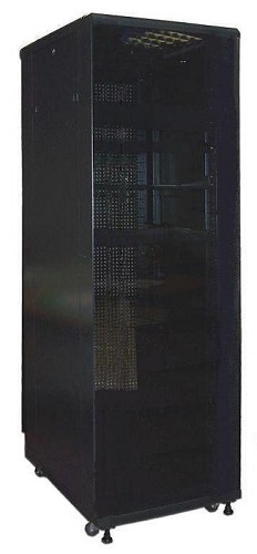 Шкаф напольный 19, 47U TWT TWT-CBA-47U-6x12-00 Business Advanced, 600x1200, без дверей, с боковыми стенками, черный