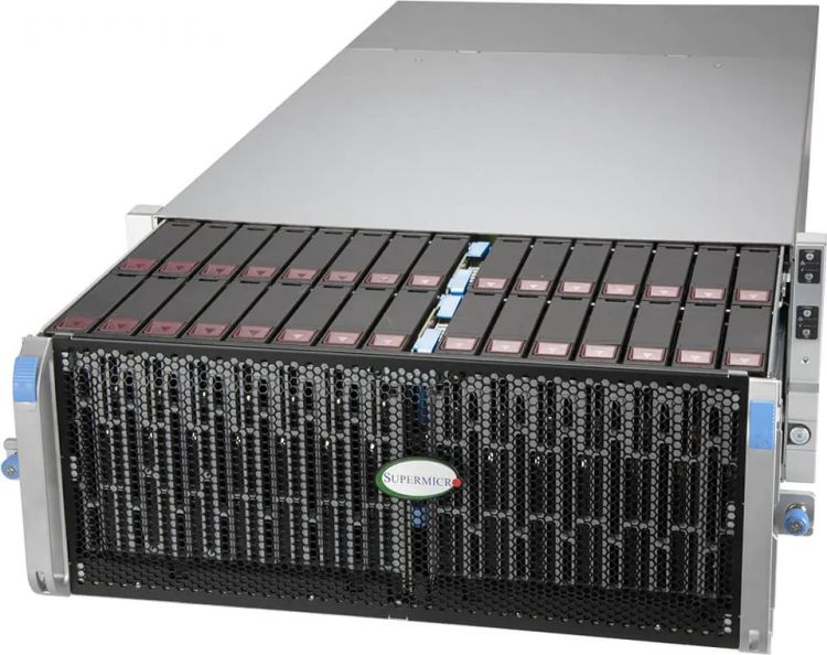 Серверная платформа 4U Supermicro SSG-640SP-E1CR60 (LGA4189, C621A, 16*DDR4(3200), 60*3.5 SATA3/SAS3 HS, 2*2.5 7mm drive, 2*M.2, 3*PCIE, 2*10Glan, 2
