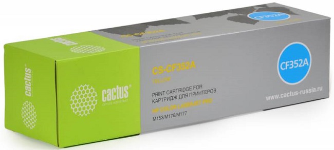 Картридж Cactus CS-CF352A желтый для HP M176/M177 (1000стр.)
