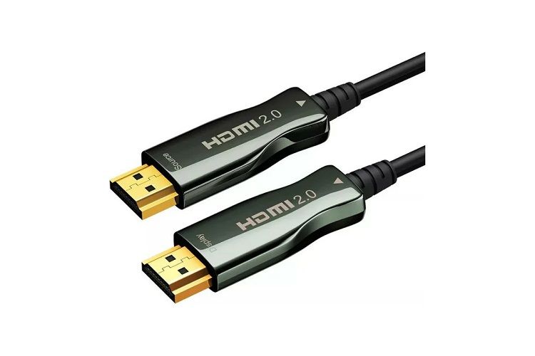 Кабель HDMI Wize AOC-HM-HM-70M оптический, 70 м, 4K/60HZ, 4:4:4, v.2.0, ARC, 19M/19M, черный, коробка