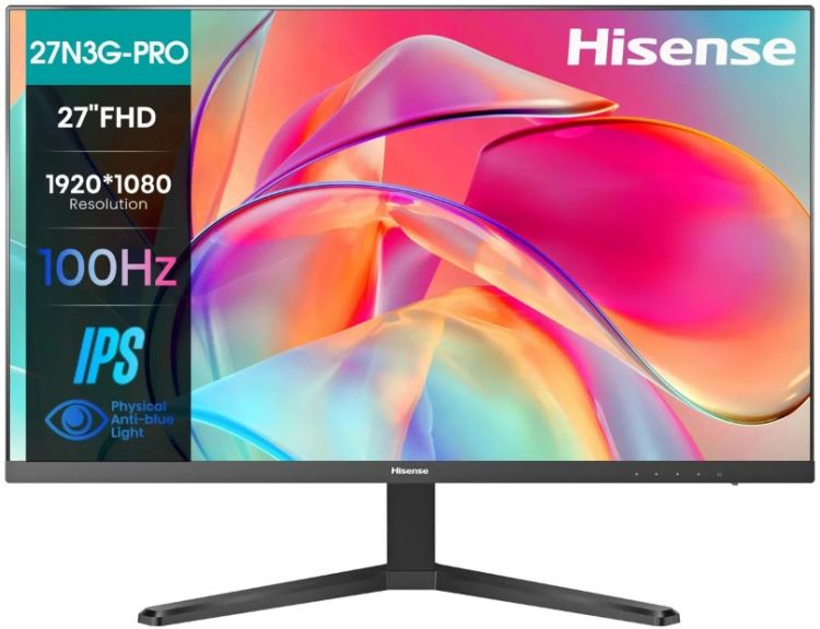 Монитор 27 Hisense 27N3G-PRO 2016575 черный IPS LED 5ms 16:9 HDMI 250cd 178гр/178гр 1920x1080 100Hz VGA FHD