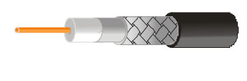 Кабель коаксиальный RG 6 Hyperline COAX-RG6-CU-500 (500м)75 Ом (ТВ, SAT, CATV), жила - 1.00 мм (медь, solid), экран - фольга+оплетка(луженная медь, 48