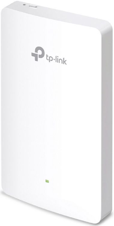   Xcom-Shop Точка доступа TP-LINK EAP615-Wall AX1800, Wi Fi 6, Uplink 1 гигабитный порт RJ45, 3 гигабитных порта RJ45, до 574 Мбит/с на 2,4 ГГц + до 1201 Мбит/с н