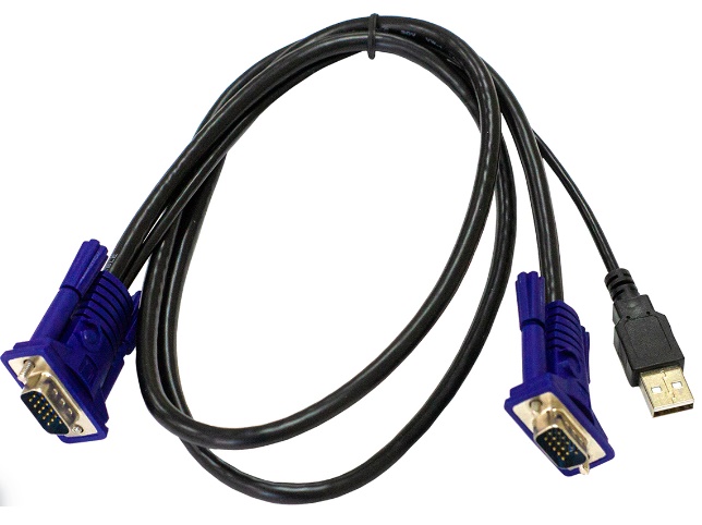 Кабель ORIGO OKVMCU/A1A KVM с разъемами VGA и USB, 1,8 м