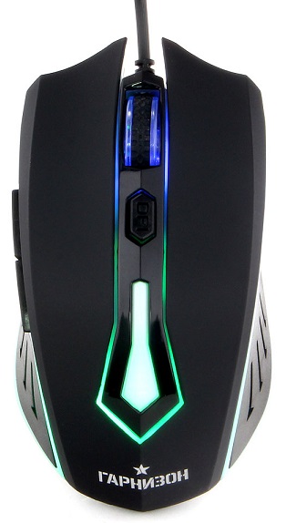 Мышь Garnizon GM-700G черная Алкес, USB, чип Х1, с1600dpi, 6 кнопок, код Survarium