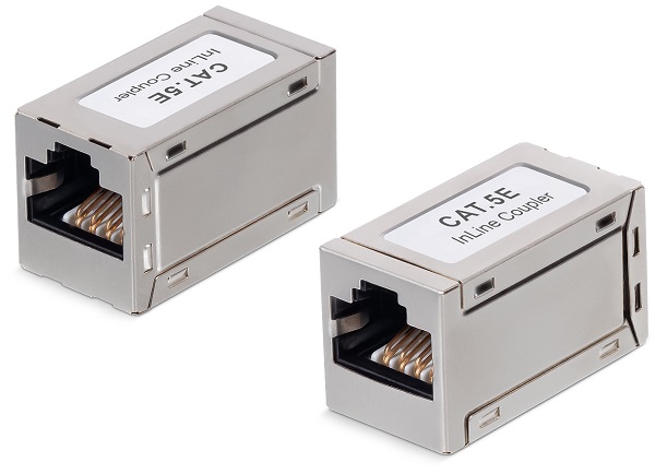 Адаптер проходной Cabeus CA-8p8c-C5e-SH RJ45-RJ45/8p8c, кат 5е, экранированный