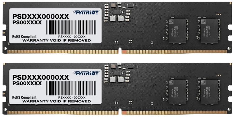 Модуль памяти DDR5 32GB (2*16GB) Patriot Memory PSD532G5600K Signature PC5-44800 5600MHz CL46 1.1V Ret