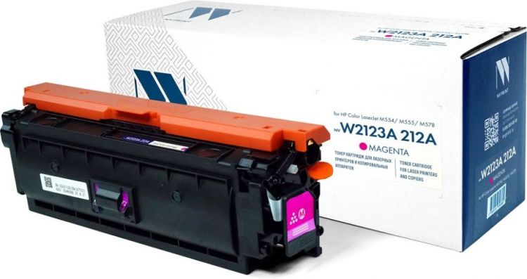 Картридж NVP NV-W2123A-212A-M Magenta для HP Color LaserJet M554/M555/M578 (4500k)