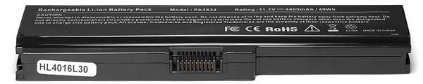 Аккумуляторы Toshiba Аккумулятор для ноутбука Toshiba OEM PA3634 Satellite L310, L510, M300, M500, U400, A660, L600, Portege M800 Series. 11.1V 4400mAh PN: PA3819U-1BRS, P