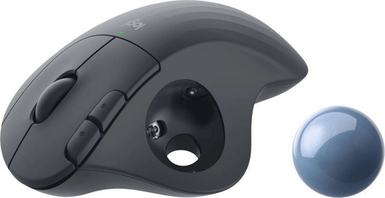 Трекбол Logitech Ergo M575 910-005873 графитовый оптическая (2000dpi) беспроводная BT/Radio USB2.0 (4but)