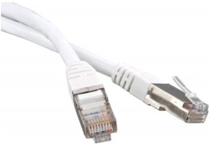 Кабель патч-корд F/UTP 5e кат. 2м. Lanmaster LAN-S45-45-2.0-WH RJ45 - RJ45, 4 пары, белый