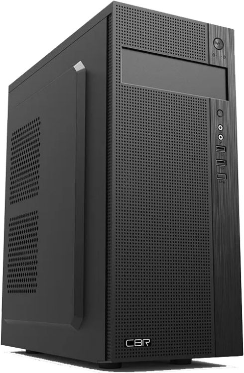 Корпус ATX CBR E185 без БП, 1*USB 3.0, 2*USB 2.0, HD Audio+Mic, black