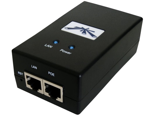 Блок питания Ubiquiti POE-24-24W-G инжектор 24VDC 1.0A, 24W, 2xGE RJ45