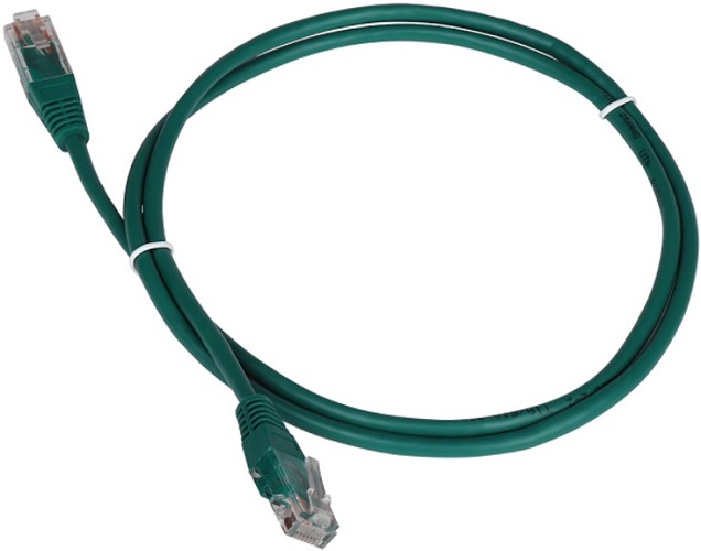 Кабель патч-корд U/UTP 5e кат. 3м. TWT TWT-45-45-3.0-GN RJ45 - RJ45, 4 пары, зеленый