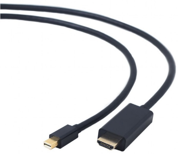 Кабель интерфейсный Cablexpert CC-mDP-HDMI-6 mDP-HDMI, 20M/19M, 1.8м, черный, позол.разъемы, пакет