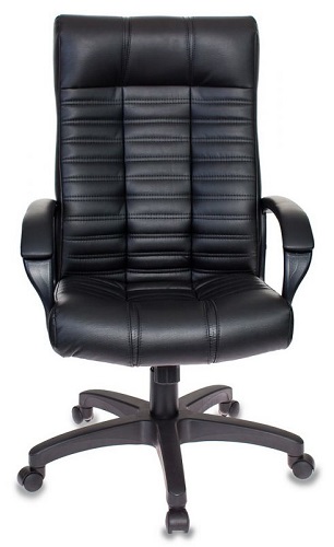 Кресло офисное Бюрократ KB-10 черное, искусственная кожа