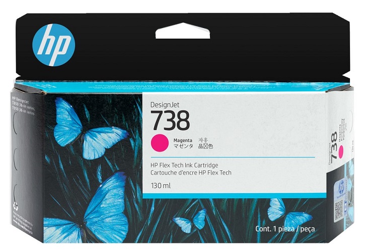 Картридж HP 738 498N6A 130-ml Magenta DesignJet Ink