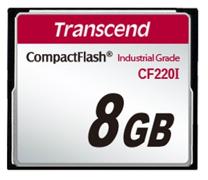 Compact Flash (CF) Промышленная карта памяти CompactFlash 8Gb Transcend TS8GCF220I 220x Industrial