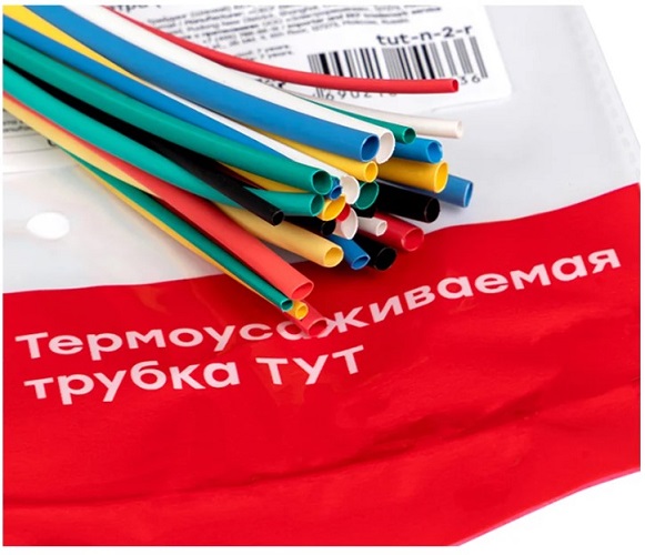 Набор термоусадочных трубок EKF tut-n-2-r нг 6 цветов по 5шт. разного диаметра (1/0,5; 1,5/0,75; 2/1; 2,5/1,25; 3/1,5) 100мм PROxima