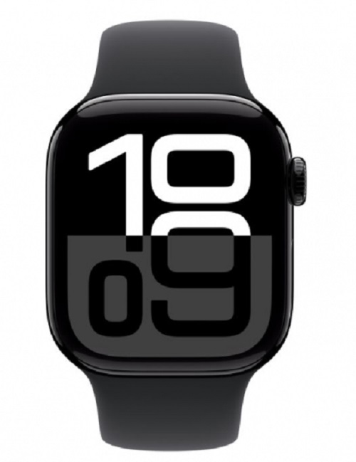 Часы Apple Watch Series 10 GPS 42mm MWWE3 Jet Black Aluminium Case with Black Sport Band - S/M