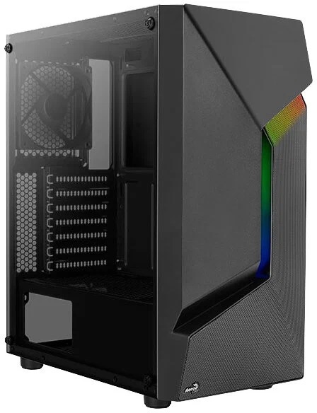 Корпус ATX AeroCool Scape 4711099471539 черный, без БП, боковая панель из закаленного стекла, 2*USB 3.0, USB 2.0, audio