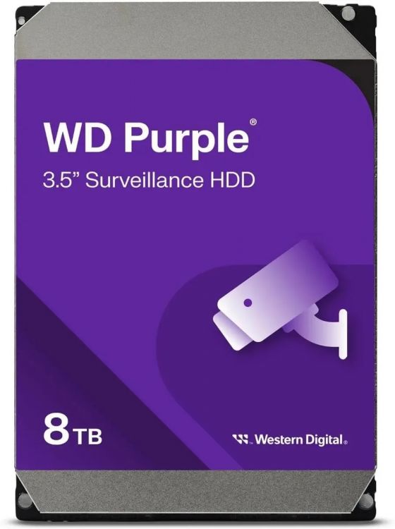 Жесткий диск 8TB SATA 6Gb/s Western Digital WD85PURU WD Purple 3.5 5640rpm 256MB