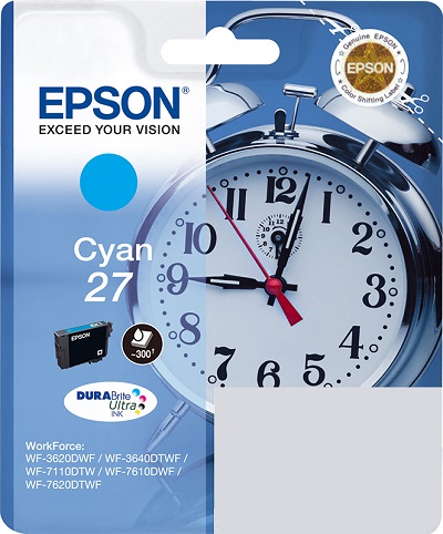 Картридж Epson C13T27024022 для WF7110/7610/7720DTWF голубой