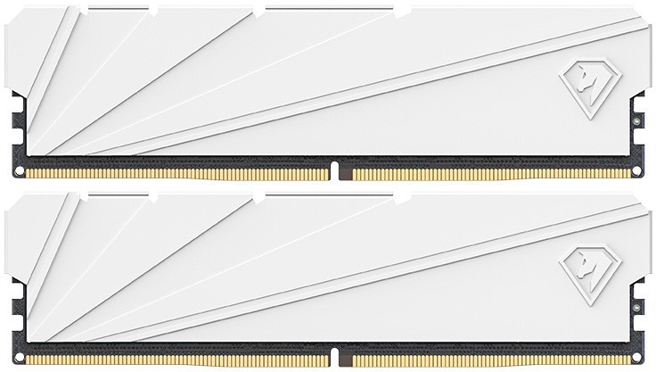 Модуль памяти DDR4 32GB (2*16GB) Netac NTSSD4P32DP-32W Shadow S White PC4-25600 3200MHz CL16 радиатор 1.35V