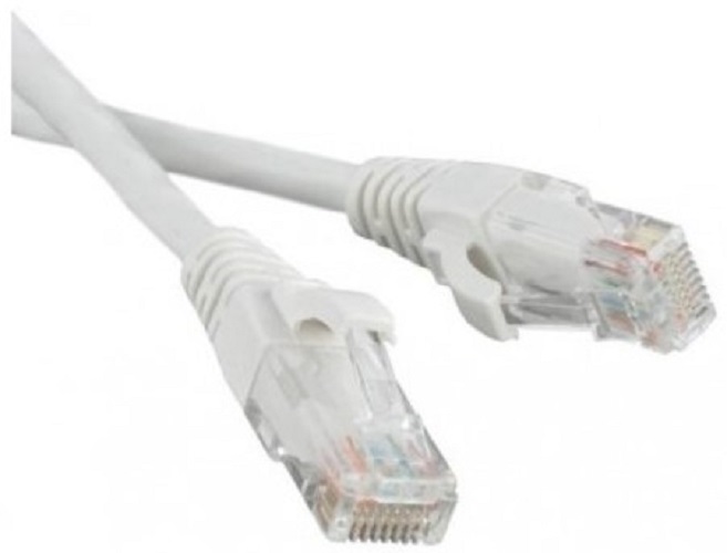 Кабель патч-корд U/UTP 5e кат. 5м. Lanmaster LAN-45-45-5.0-WH RJ45 - RJ45, 4 пары, белый