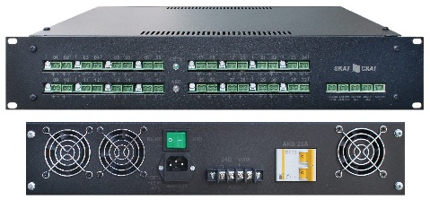 Источник питания Бастион SKAT-V.32 Rack резервированный, 19, 2U, 18 А, внешние АКБ 2 шт. от 26 Ач