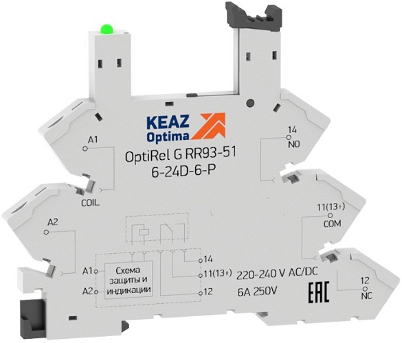 Разъем КЭАЗ 281163 OptiRel G RR93-51-220-240U-6-P