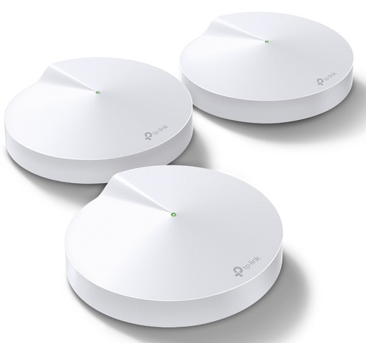 Точка доступа TP-LINK Deco M5 домашняя Mesh Wi-Fi система, AC1300, 867Мбит/с, 400Мбит/с, Bluetooth, 2 GLAN, USB Type-C, 4 антенны, комплект 3 шт