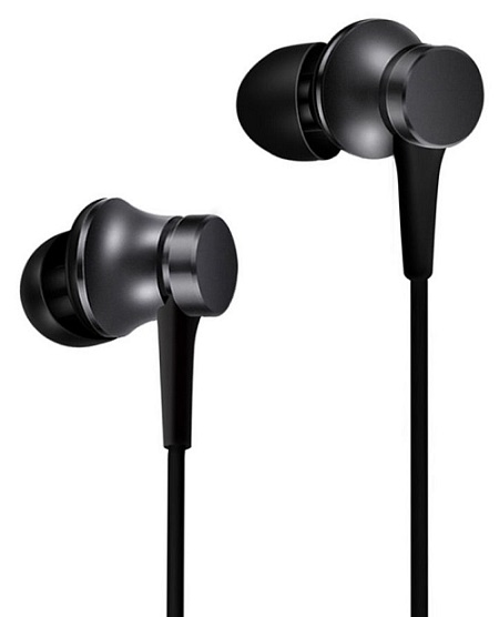   Xcom-Shop Наушники Xiaomi Mi In-Ear Basic ZBW4354TY черные, проводные, 1.25м, в ушной раковине