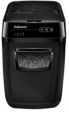 Уничтожитель бумаг Fellowes AutoMax 200M FS-46563 DIN P-5, 2х14 мм, 200 л, 32 лтр., микрорезка, автоподача