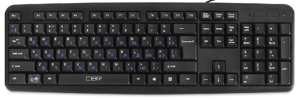   Xcom-Shop Клавиатура CBR KB 109 black, 104 клавиши, USB, 1,8м