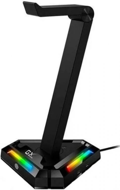 Подставка Genius GX-UH100 31250017400 для наушников, RGB, USB-A*2/USB-C*2, USB 2.0, black