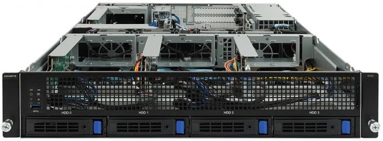 Серверная платформа 2U GIGABYTE G242-Z10 (SP3, 8*DDR4(3200), 4*3.5 HDD/SSD HS, 2*2.5 HDD/SSD HS, M.2, 6*PCIE, 2*Glan, Mlan, 3*USB 3.0, VGA, 2*1600W)