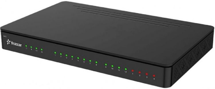 АТС IP Yeastar S412 20 абонентов и 8 одновременных вызовов, 8 предустановленных ( несъёмных ) FXS портов и 2 FXO порта