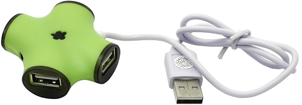 Концентратор USB 2.0 CBR CH 100 Green green, 4 порта