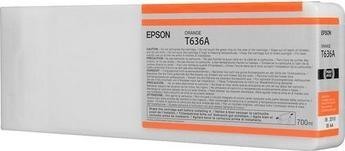 EPSON картриджи для широкоформатных принтеров  Xcom-Shop Картридж Epson C13T636A00 для Stylus Pro 7900/9900 оранжевый 700 мл