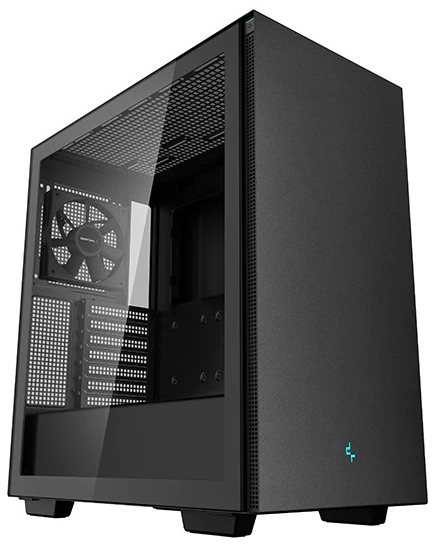 Корпуса DeepCool  Xcom-Shop Корпус eATX Deepcool CH510 черный, без БП, боковая панель из закаленного стекла, 2*USB 3.0, audio