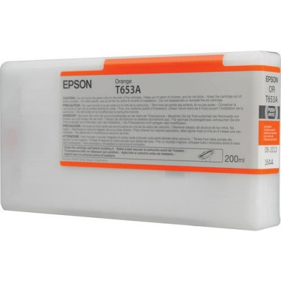EPSON картриджи для широкоформатных принтеров Картридж Epson C13T653A00 Stylus Pro 4900 (200 мл) оранжевый