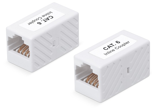 Адаптер проходной Cabeus CA-8p8c-C6 RJ45-RJ45/8p8c, кат 6, неэкранированный