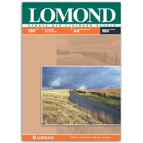 Бумага Lomond 0102002 A4 матовая 2х, 100г/м2, 100 листов