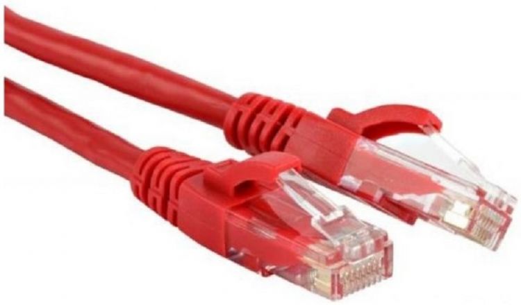 Кабель патч-корд U/UTP 6 кат. 1м Lanmaster LAN-PC45/U6-1.0-RD RJ45 - RJ45, 4 пары, красный, LSZH